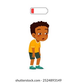 little kid feel tired and low battery energy