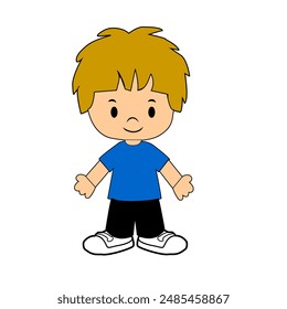  little kid Flat graphic vector illustration isolated on white background
Vector Formats
