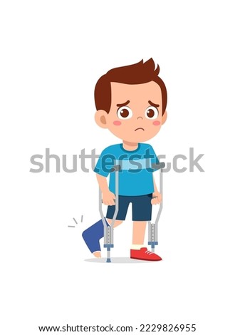 little kid got accident and got bone fracture