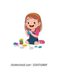 juego de niños pequeños con plasticina de arcilla de juguete