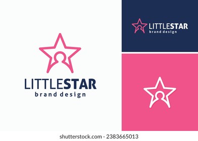 Little Kid Rising Star, Hright Future Children Support School Logo