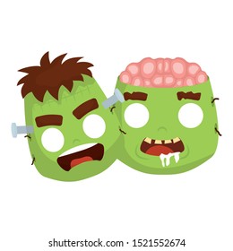 little kids with costumes characters vector illustration design