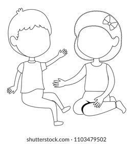 little kids couple characters