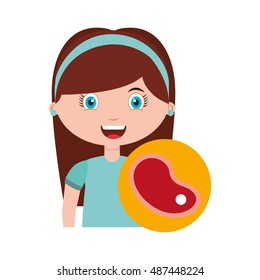 little kids menu restaurant vector illustration design
