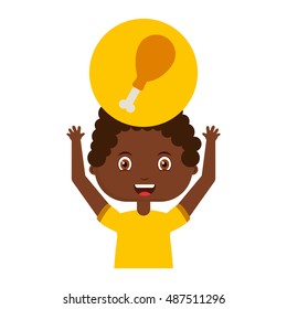 little kids menu restaurant vector illustration design