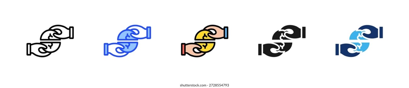 Little Kindness Icon Kollektion mit mehreren Stilen