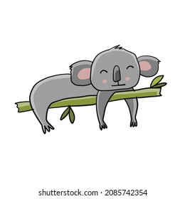 Little Koala character. Sketch for your design