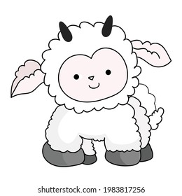 Little Lamb Illustration Fo Eid Ul Adha