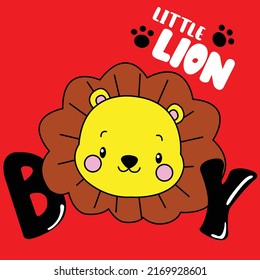 THE LITTLE LION BOY VECTOR