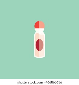 A little liquid soap icons illustration isolated in a Turquoise background
