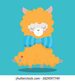 little llama design vector illustration