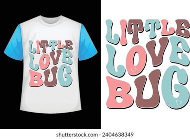 little love bug retro t shirt design