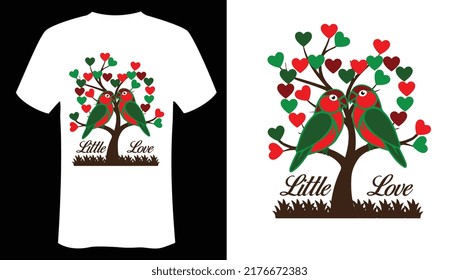 
Little love valentine day t shirt design graphics t shirt design