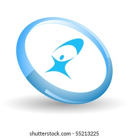 Little man. Vector icon.