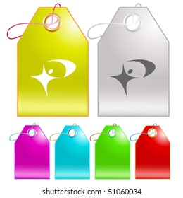 Little man. Vector tags.