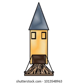 Little medieval casltle icon
