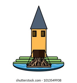 Little medieval casltle icon