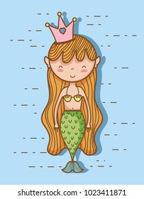Little mermaid art cartoon