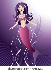 Little Mermaid. Eps10 Format.