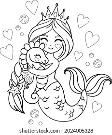 450  Mermaid Princess Coloring Pages  Best HD
