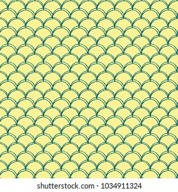 Little mermaid seamless pattern