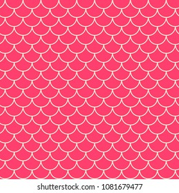 Little mermaid seamless pattern. Fish skin texture. Tillable background for girl fabric, textile design, wrapping paper, swimwear or wallpaper. Blue little mermaid background with fish scale.
