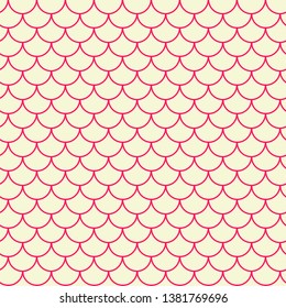 Little mermaid seamless pattern. Fish skin texture. Tillable background for girl fabric, textile design, wrapping paper, swimwear or wallpaper. Blue little mermaid background with fish scale.