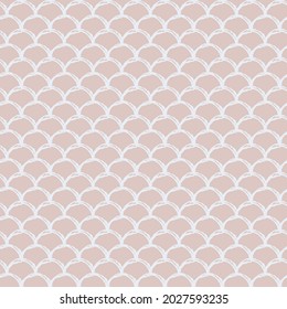 Little mermaid seamless pattern. Fish skin texture. Tillable background for girl fabric, textile design, wrapping paper, swimwear or wallpaper. Pink little mermaid background with fish scale.