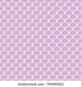 Little mermaid seamless pattern. Fish skin texture. Tillable background for girl fabric, textile design, wrapping paper, swimwear or wallpaper. Blue little mermaid background with fish scale.