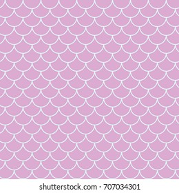 Little mermaid seamless pattern. Fish skin texture. Tillable background for girl fabric, textile design, wrapping paper, swimwear or wallpaper.