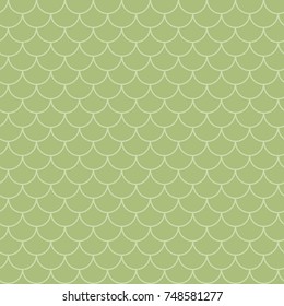 Little mermaid seamless pattern. Fish skin texture. Tillable background for girl fabric, textile design, wrapping paper, swimwear or wallpaper. Yellow little mermaid background with fish scale.