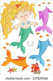 Little Mermaid with Tails to Replace