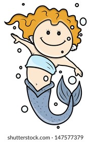 Little Mermaid - Vector Illustrations