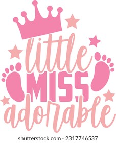 Little Miss Adorable - Baby Design