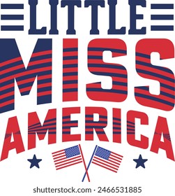 Little miss América Diseño gráfico