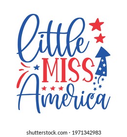 Little Miss America Vector Arts 