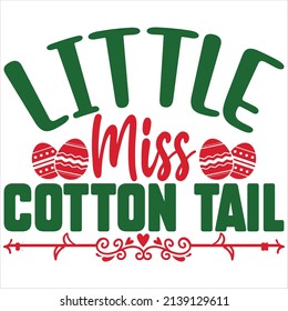 Little Miss Cotton Tail, vector file.