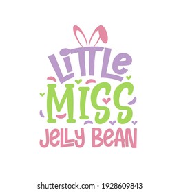 Little miss jelly bean, Easter design for kids