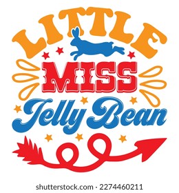 Little Miss Jelly Bean T-Shirt Design Vector File