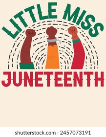 Little Miss Juneteenth Graphic Design