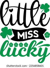 Little Miss Lucky svg Design lover