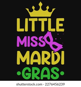 Little miss nardi gras Irish S.t Patrick diseño de camisetas