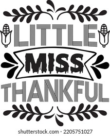 little miss thankful vector file