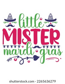 Little mister Mardi Gras Mardi Gras SVG Design, SVG bundle, Mardi Gras new, free pic, Mardi Gras t-shirt, ready to print, cut file,  T-shirt design bundle, new SVG design