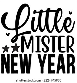 Little Mister new year vector file