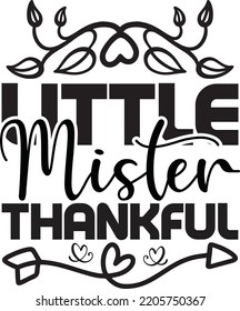 little mister thankful vector file