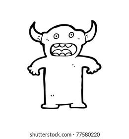 little monster cartoon