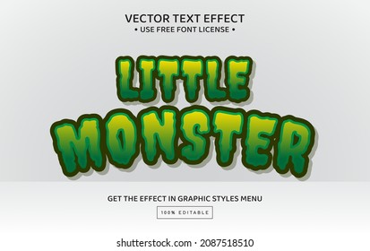 Little Monster Editable Text Effect