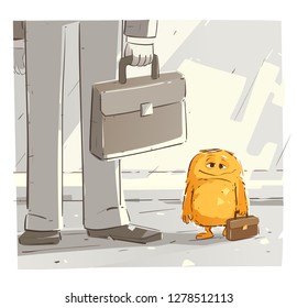 Little Monster Going to Work.