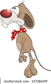 Little mouse. Cartoon  